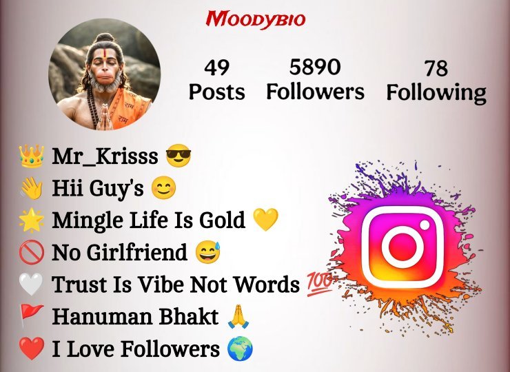 Hanuman Ji Bio For Instagram