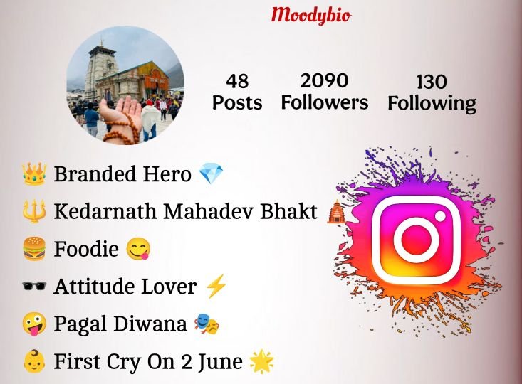 Kedarnath Bio For Instagram