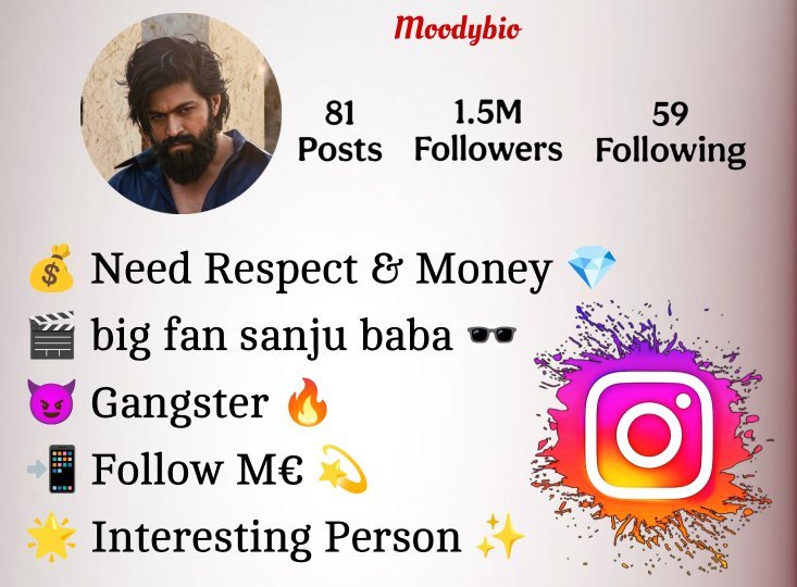 Gangster Bio For Instagram