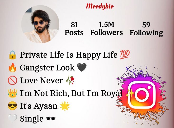 Gangster Bio For Instagram