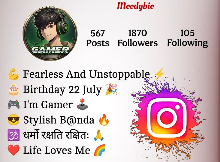 Instagram Bio For Gamers