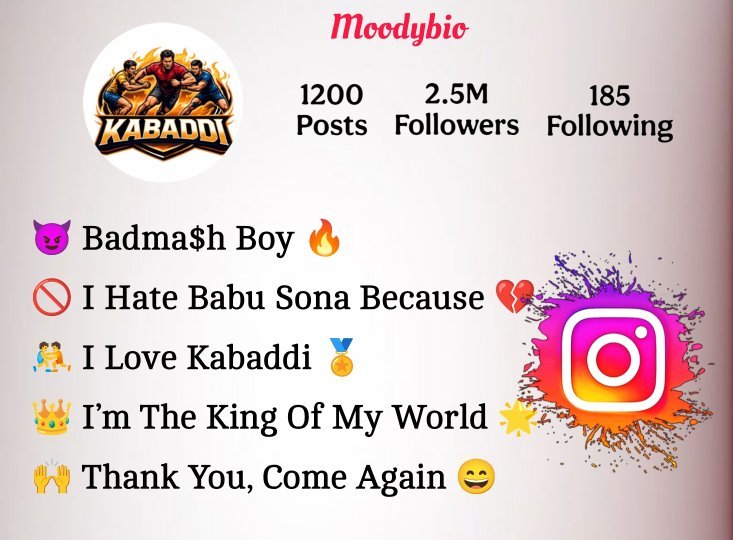Instagram Bio For Kabaddi Lovers